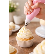Busstier Çok Parçalı Krema Sıkma Torbası Seti, Paslanmaz Çelik Uçlu, Pasta Ve Kek Süsleme Kit 8 Parça Çok Ren Diğer