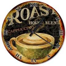 Cappuccino Kahve Fincanı Şekilli Duvar Saati (408149822)