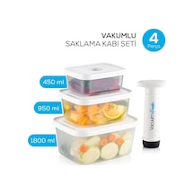 Vienev Vacuumfresh 4 Parça VakuMLu Gıda Saklama Ve Vakum Pompa Seti