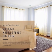 Kapsüllü Kuş Gözü Tül Perde Düz Perde Seçenekleri Çok Renkli