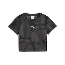 Puma Dare To Kadın Baskılı Baby Tişört 632145 01 Siyah