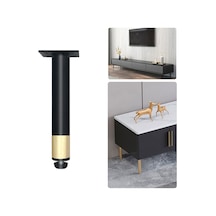 Sones Metal Mobilya Destek Ayakları Ayar Pedli, Yükseklik: 17,5 Cm Siyah Altın