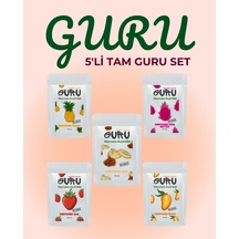 Guru Ejder Ananas Çilek İncir Mango Kurusu Set 5'li