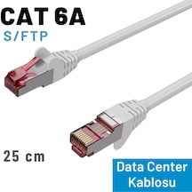 Irenıs 25 Cm Beyaz Cat 6a S/ftp Ethernet Data Center Patch Kablo