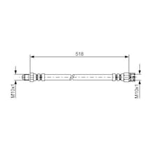 Esse Oto Mercedes Vıto W638 96 03 Fren Hortumu Arka Bosch1987481007 A6384282135