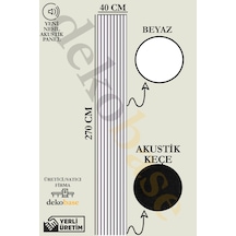 Beyaz 40x270 Cm Yeni Nesil Akustik Ahşap Duvar Paneli