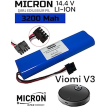 Viomi V3 Uyumlu 14.4v 3200 Mah Robot Süpürge Batarya , Pil Orijin