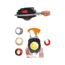 Çok İşlevli Acil Durum Işığı Usb Şarjlı Cep Feneri 7 Farklı Mod Açık Ahşap