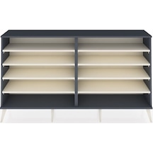 Arges Konsol 8 Raflı 176x30x99 Antrasit-antrasit/aytaşı Antrasıt/aytası - Antrasıt