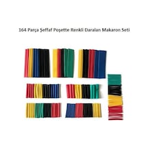 Makaron Seti Renkli 164 Parça Şeffaf Poşette