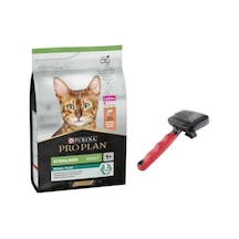 Purina Pro Plan Somonlu Kısırlaştırılmış Kedi Maması 10 KG + Tüy Toplama Fırçası