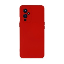 One Plus 9 Kılıf Nano İçi Kadife Silikon - Kırmızı 0.2M-Çok Renkli