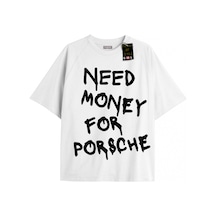 Tarzsokak Beyaz Oversize T-shirt Money Özel Tasarım