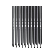 Faber-castell İğne Uçlu Keçeli Kalem Seti, 10 Lu, Siyah Renk, Havalandırmalı Kapak, Kağıt Ve Karton Yüzeyler İçin Uygun