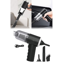Go İthalat 3in1 Çekme - Üfleme Oto-araç - Ev El Tipi Süpürge Usb Şarjlı Mini - Taşınabiliri Hs-22 1 Adetli Set