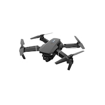 E88 4k Hd Çift Kameralı App Kontrol Wifi Katlanabilir Drone Siyah