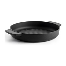 Kitchenaid Yuvarlak Çift Kulplu Izgara Tavası 26 Cm Siyah