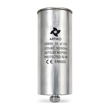 55 Μf Kapasitör 370 Vac Gri
