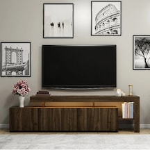 Tv Sehpası Buğra Ceviz Led Işıklı 192 Cm