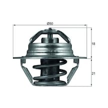 Renault Megane 2 Termostat 2.0 2004-2005 Mahle Tx10089d