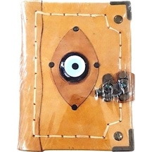 El Yapımı Deri Defter 12 x 17 CM 150 Yaprak N11.1150