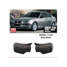 E46 Yarasa Batman Ayna Kapağı Plastik Parlak Siyah 1998-20...