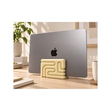Vera Dekoratif Dikey Notebook Standı - Pastel Sarı