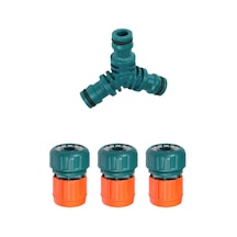 3lü Jaklı Hortum Bağlantı Kiti 3/4" Üç Çeyrek