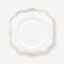 Beyaz Porselen Kahvaltı Tabağı 23,5 Cm
