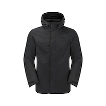 Jack Wolfskin Altenberg 3in1 Outdoor Erkek Mont 1115301-6000 Siyah Siyah