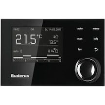 Buderus RC310 Kablolu Oda Termostatı Siyah