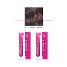 2 Li Set Premium 6.35 Çikolata Karamel - Kalıcı Saç Boyası 2 X 50 G Tüp