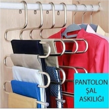 1 Adet Dolap Içi 5katlı Pantolon Eşarp Şal Askısı Akıllı Askı Metal Beyaz Tr Diğer