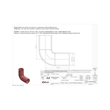 IBRAS 65797 DİRSEK HORTUMU 4 KAT POLYESTERLİ SİLİKON Q 70MM 15K H