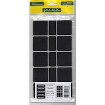 Mey İthalat Pacific 6040 Bl Yapışkanlı Keçe 40 Mm X 40 Mm Siyah