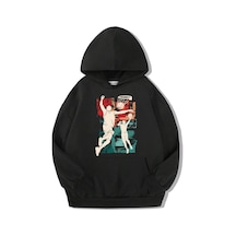 Brz Kids Unisex Çocuk Basketball Silhouette Hoodie-siyah