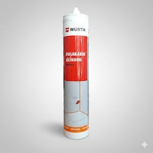 Würth Duşakabin Silikonu Beyaz Su Geçirmez Ve Sızdırmaz 310ml Beyaz
