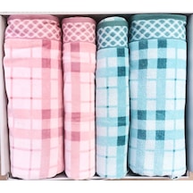 Özdilek Weave Yesıl-pembe Best Set Hamam Takımı Pembe - Yeşil