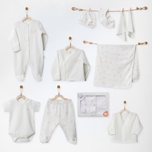 Andywawa Royal Baby 10'lu Bebek Hastane Çıkış Seti Ac27251 Ekru