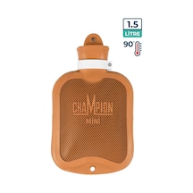 Champion Kauçuk Termofor Kokusuz Mini Sıcak Su Torbası Turuncu 1500 ML