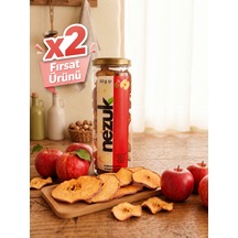 Nezuk Güneş Enerjisi İle Kurutulmuş Doğal Kırmızı Elma-pet 100 G