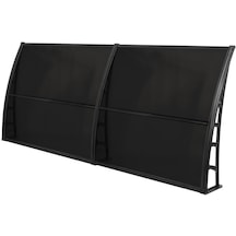 Lupın Kapı Pencere Üstü Pratik Sundurma 105x240 - Siyah Lupın Kapı Pencere Üstü Pratik Sundurma 105x240 - Siyah