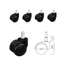 Fullreyon 5 Adet Dönerli  Tekerlek Ofis Ve Bilgisayar Koltuğu Tekeri