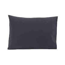 %100 Pamuk Ranforce Antrasit Yastık Kılıfı 50x70 Cm 2 Adet Çok Renkli