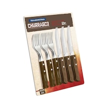 Çatal Bıçak Barbekü Seti Kahverengi
