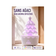Şans Ağacı 250 Ml Ultrasonik Hava Nemlendirici Rgb Işıklı Aroma Difüzörü Renkli