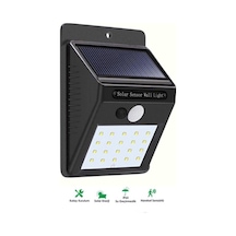 Hareket - 919 - Sensörlü Solar Lamba 120 Algılama Açısı, 3-4 Metre Mesafe, Suya - Edntrend - Dalı Led Güneş