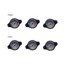 Besthome1 Universal Car Radiator Cap - 1.3bar Pressure, Temperature Display, Aluminum Lid