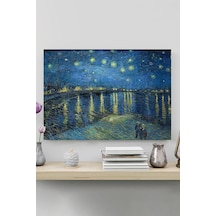Ren Nehrinde Yıldızlı Bir Gece - Van Gogh Sanatsal Poster