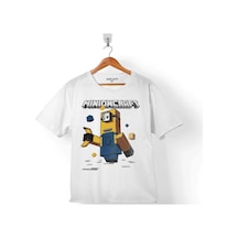 Mınecraft Mınıons Minyonlar Mınıoncraft 3 Çocuk Tişört 001